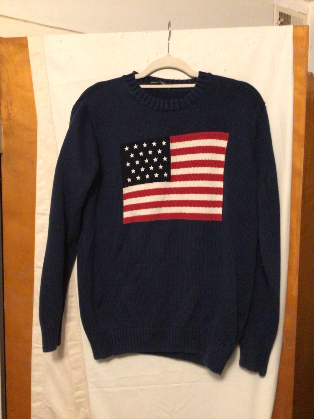 Brandy Melville 100% cotton Made in Italy with flag  sweater SZ M